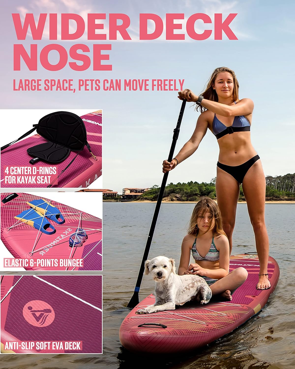 Prana Meteor Red 350x89x15 cm (11'6'') yoga board