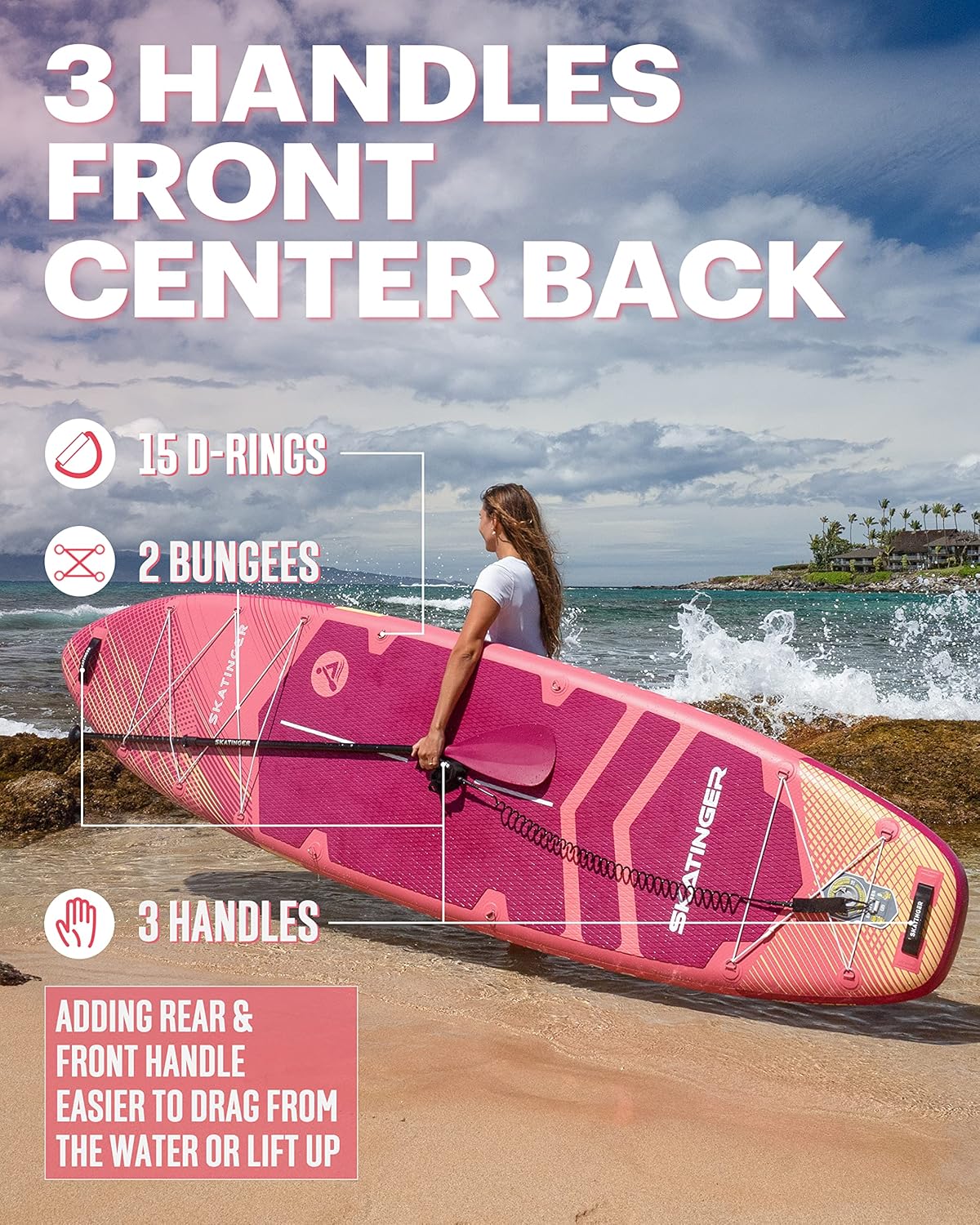 Prana Meteor Red 350x89x15 cm (11'6'') yoga board