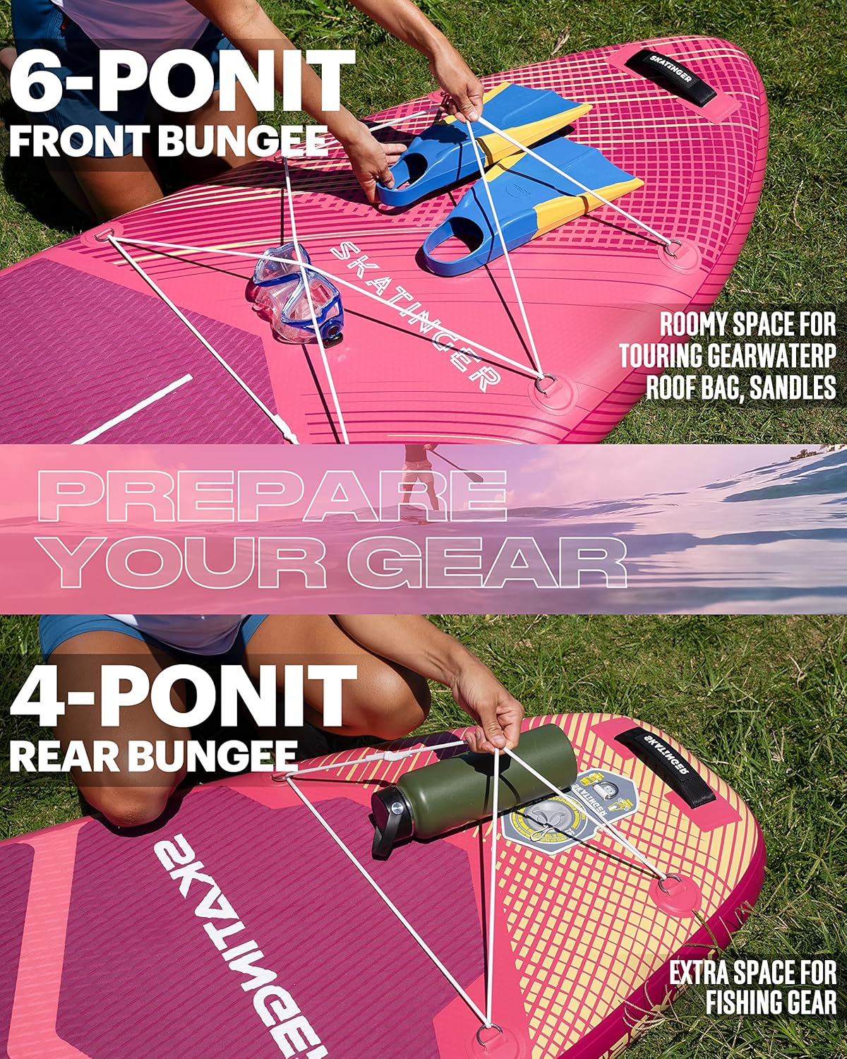 Prana Meteor Red 350x89x15 cm (11'6'') yoga board