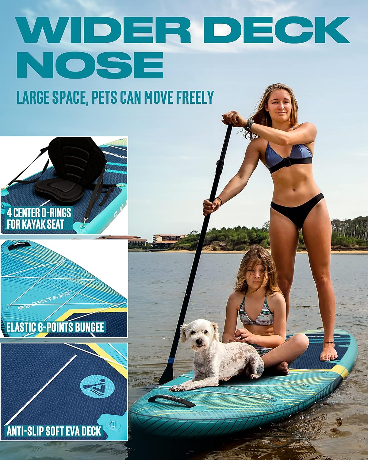 Prana Meteor Blue 350x89x15 cm (11'6'') yoga SUP board