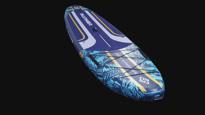 Leafy Expedition Blue 350x89x15 cm (11'6'') yoga SUP board